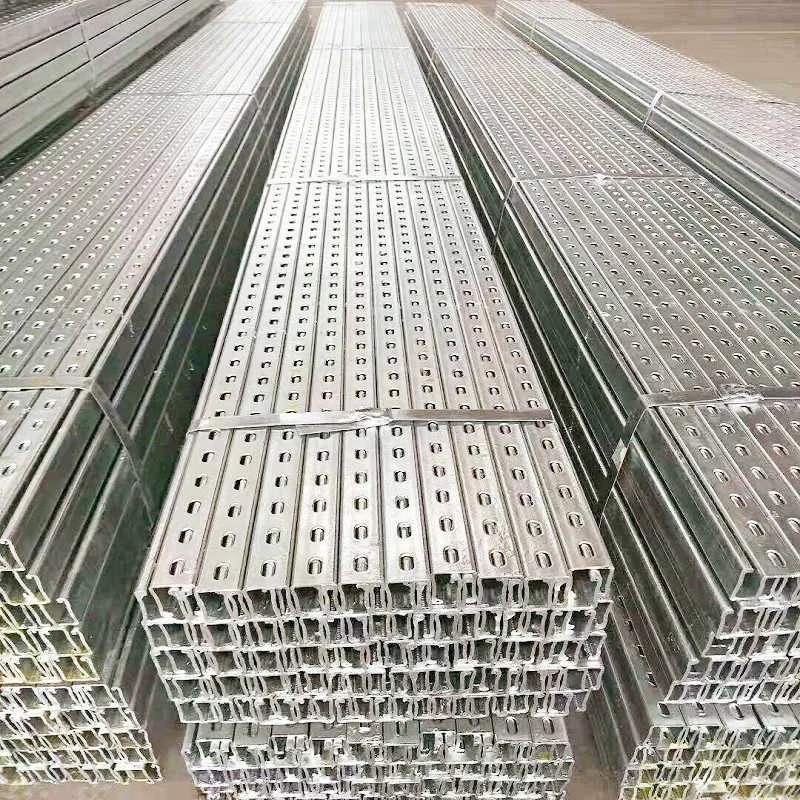 Customized Seismic Bracket Steel Channel Price Perforated Galvanized Steel Double C Channel