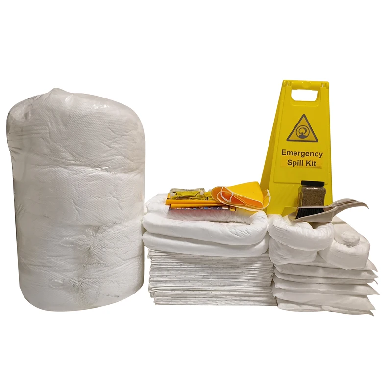 1110L Oil and fuel  wheeled spill kit  oil absorb pads oil absorbent spill kit refills   bin