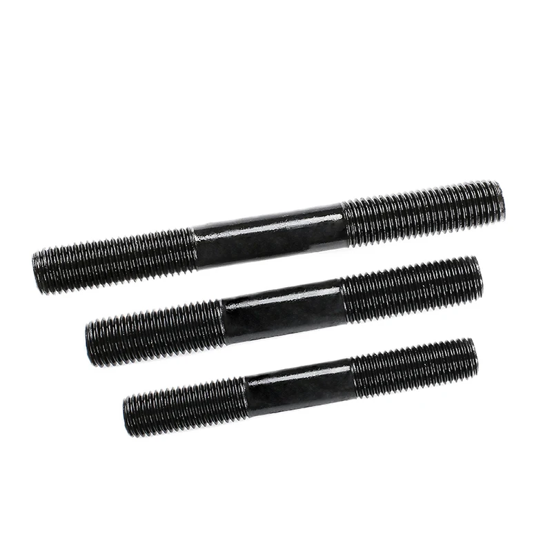 High Strength Stud Bolt with Screw Thread at Both Ends of Stud Bolt Stainless Steel Metric Studs B1=1.25d Black,zinc