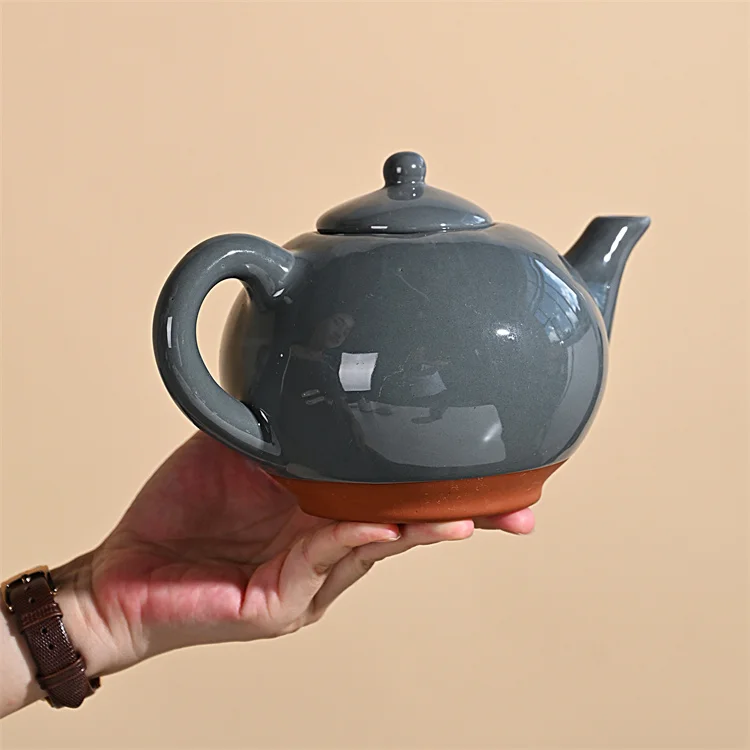 Direct Selling Dehua Ceramic Terracotta Teapot Kettle Unique Natural Color Porcelain Drinkware Set for Coffee & Tea Water Usage