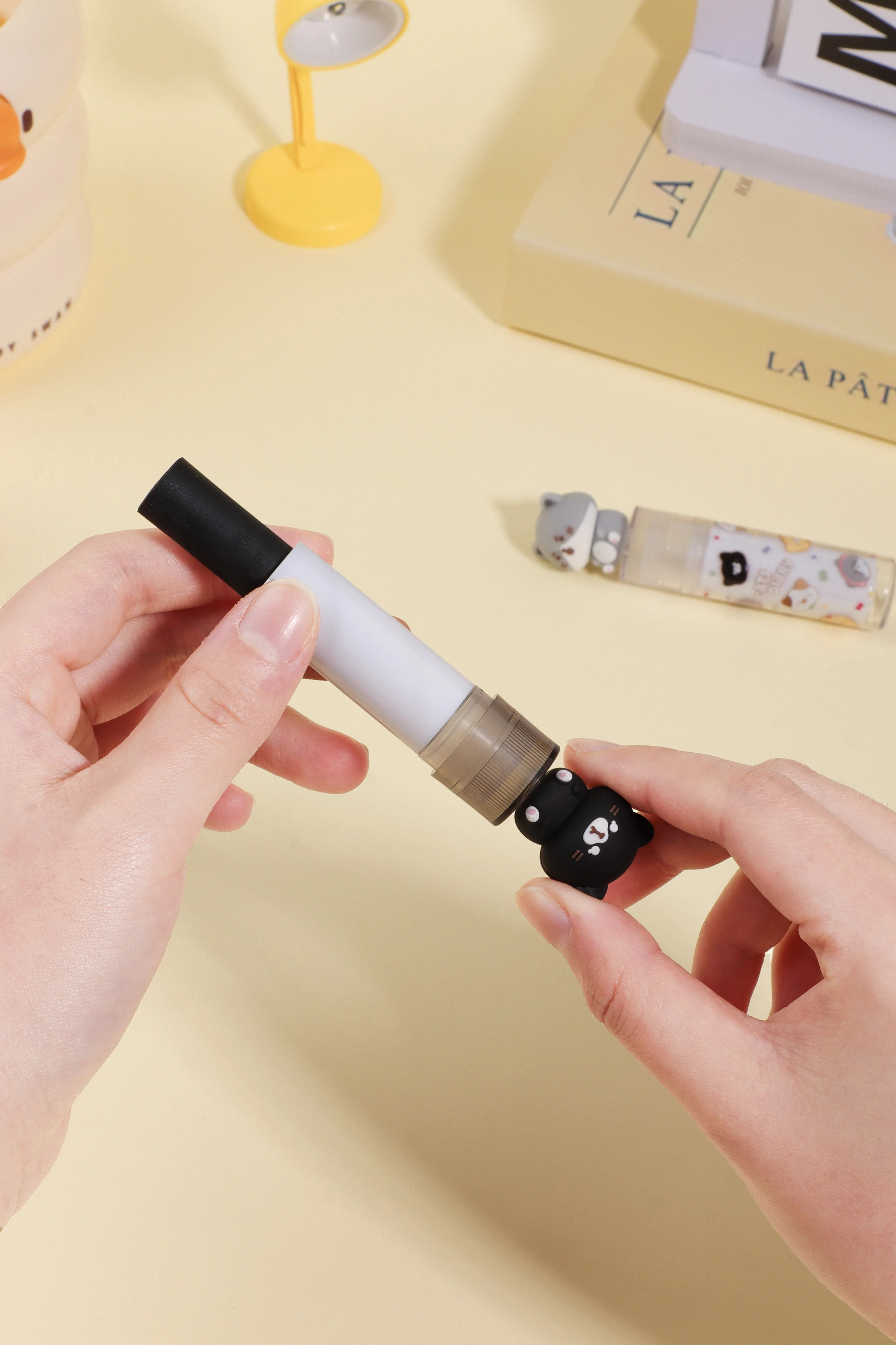 Wholesale Kids Prize Creative Cute Pencil Eraser Student Stationery Cartoon Cat Diary Lipstick Cute Kawaii Kid Eraser