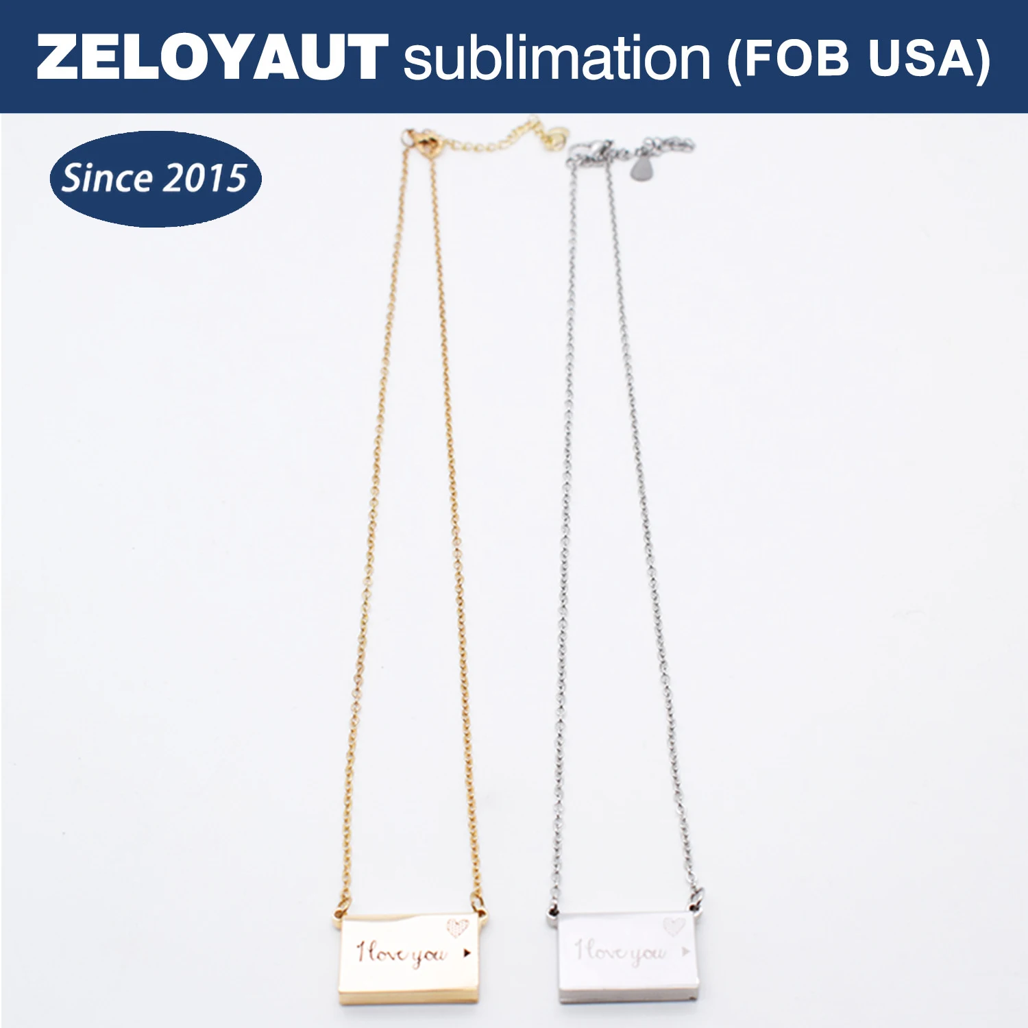 ZELOYAUT-Sublimation blanks New Customized Trinket Zinc Alloy Drawer Necklaces Luxury For Girlfriends Wife Moving Gifts