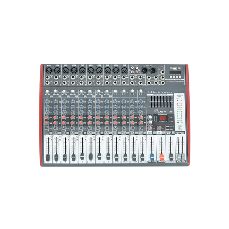 Консоль аудио Echo Sound микшер 16 каналов с MP3-плеером