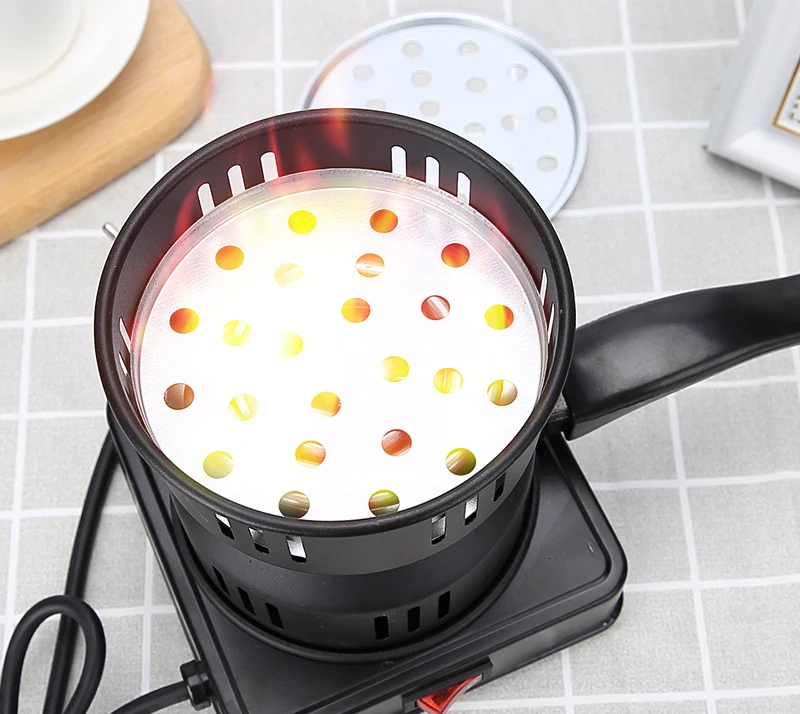  DD049 Wholesale Arab Cube Coconut Carbon Oven Shisha Point Charcoal Furnace Portable Heating