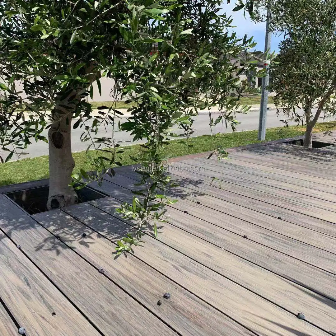 Garden Outdoor Diy Decking Tiles Composite Outdoor Hollow Wpc Laminate Deck Floor