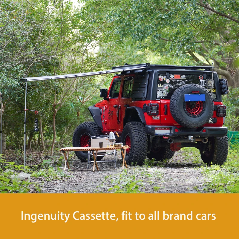 Awnlux Waterproof retractable 4x4 offroad truck camper roof top car side awning tent for outdoor camping