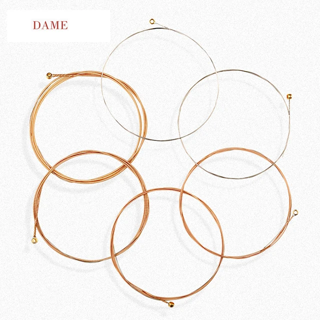 1253 струны с покрытием для акустической гитары хорошего качества