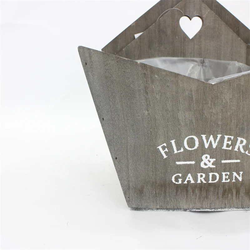 Antique Retro Wooden Tissue Box Handmade vintage wood photo box with handle