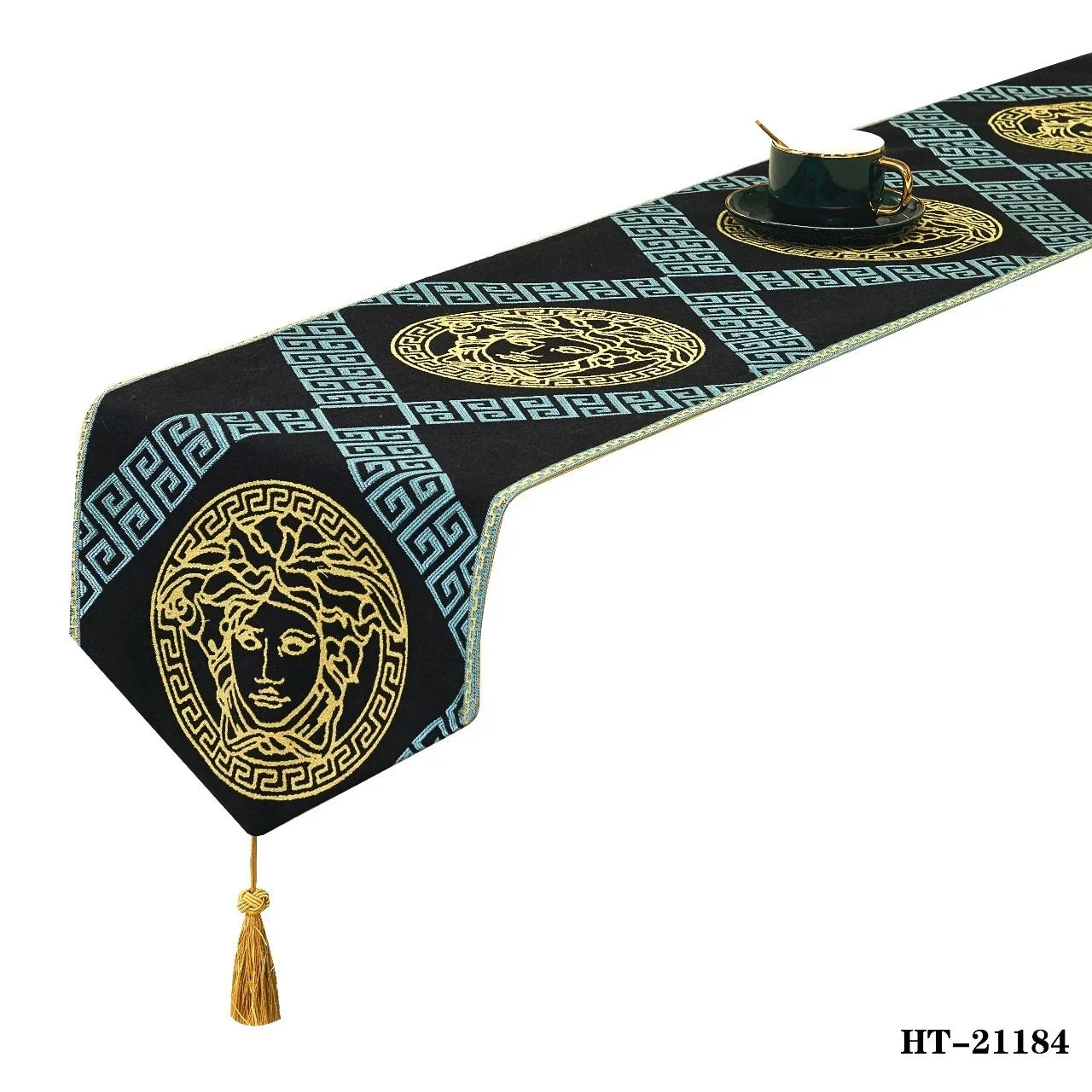 Custom Table Runners Jacquard Flower Table Runner Wedding