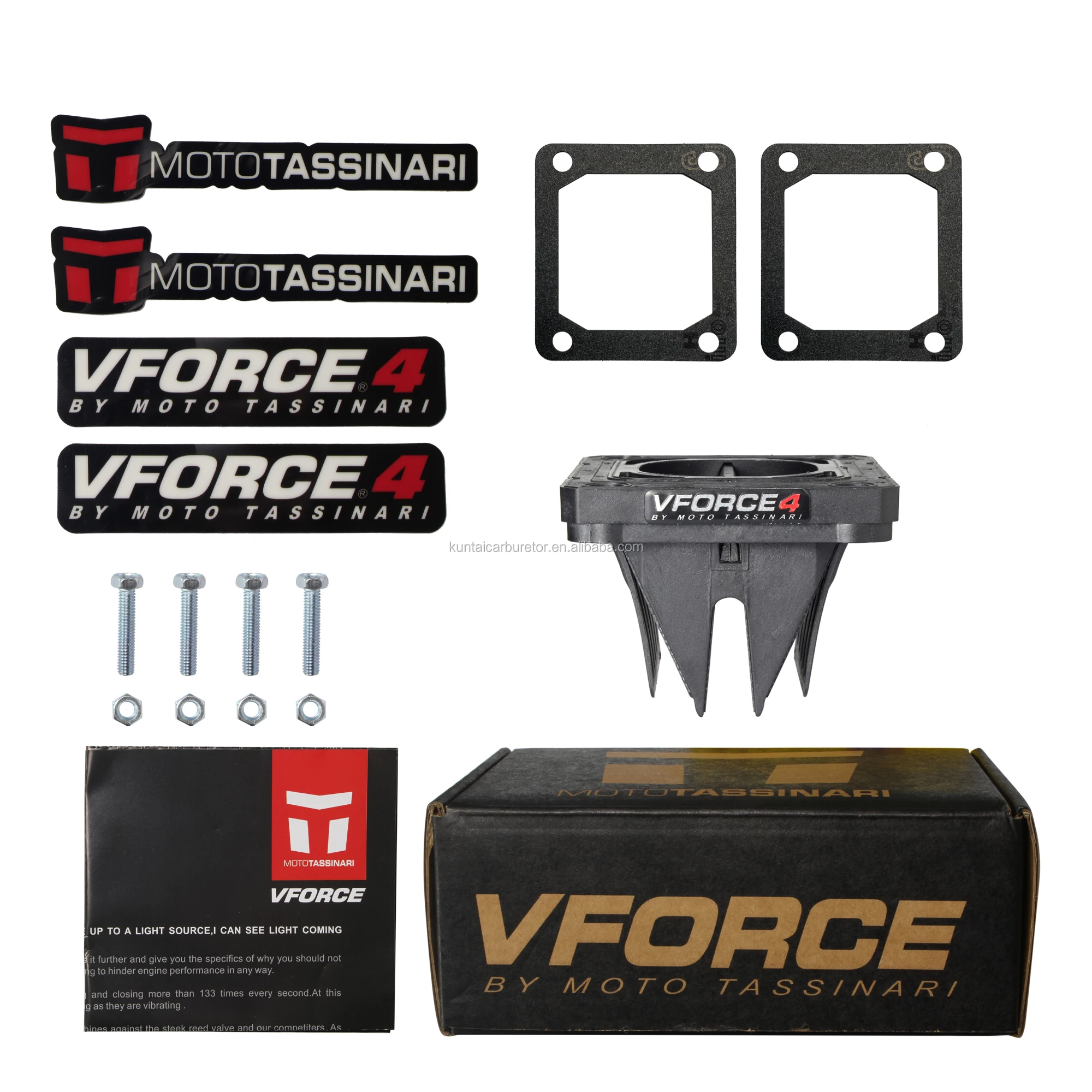 VFORCE 4 Intake Reed Valve Carbon Fiber For Kawasaki KX KDX KMX Zx150 Zxr150 Krr150 KR150 KX250 KMX125 KMX500 Motorcycle