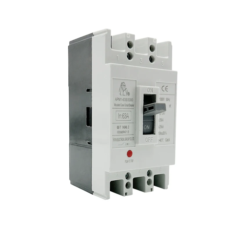 APM1-63S 3300 Hot Selling Cheap Custom 100a 125a 250a 3Pole 4 Pole MCCB Molded Case Circuit Breaker