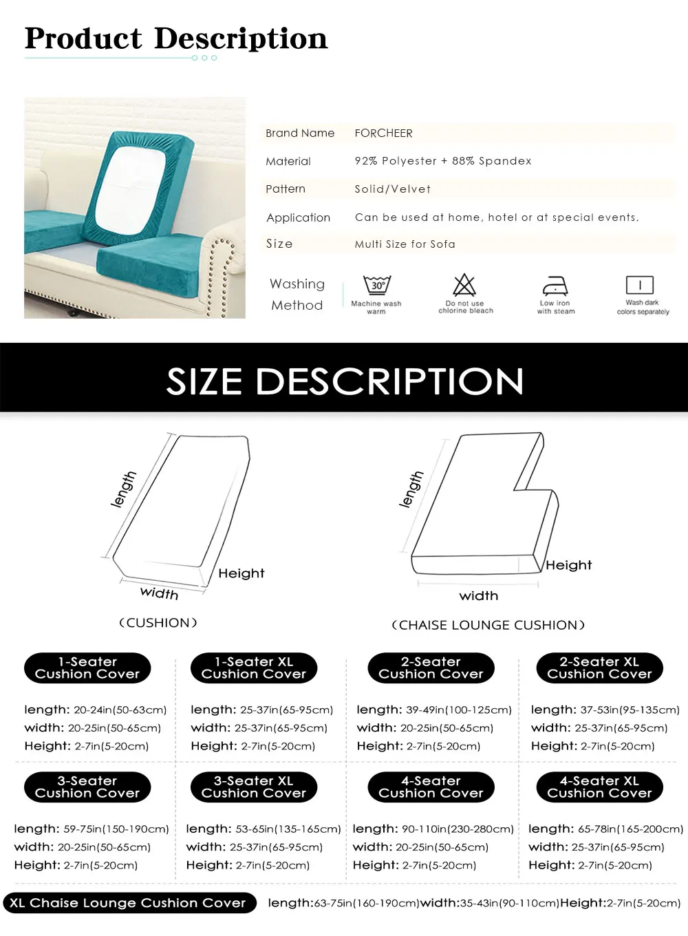 Comfortable Soft 1/2/3 Seaters Stretchable L-Shaped Couch Slipcover Furniture Protector Elastic Sofa Cover Thick Stretch