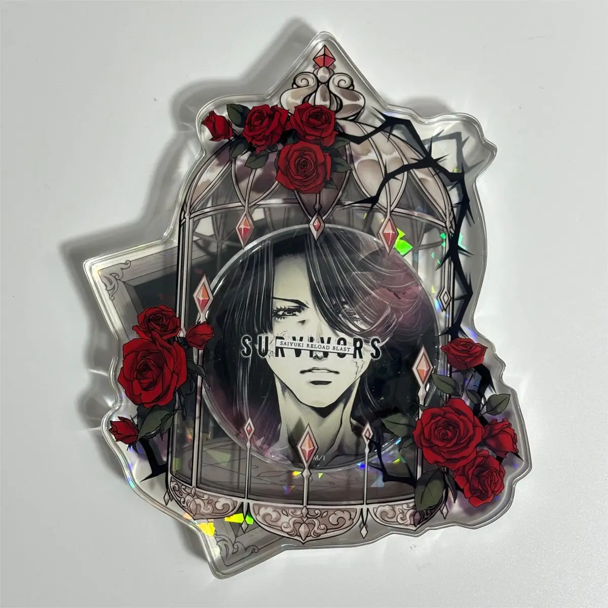 OEM Cage and Flowers - Rose  Acrylic Frame for Anime Decoration 75mm