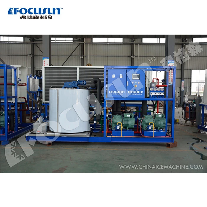 10 ton fresh water flake ice machine be directly slice ice scale ice maker used for stirring and mixing refrigerated materials