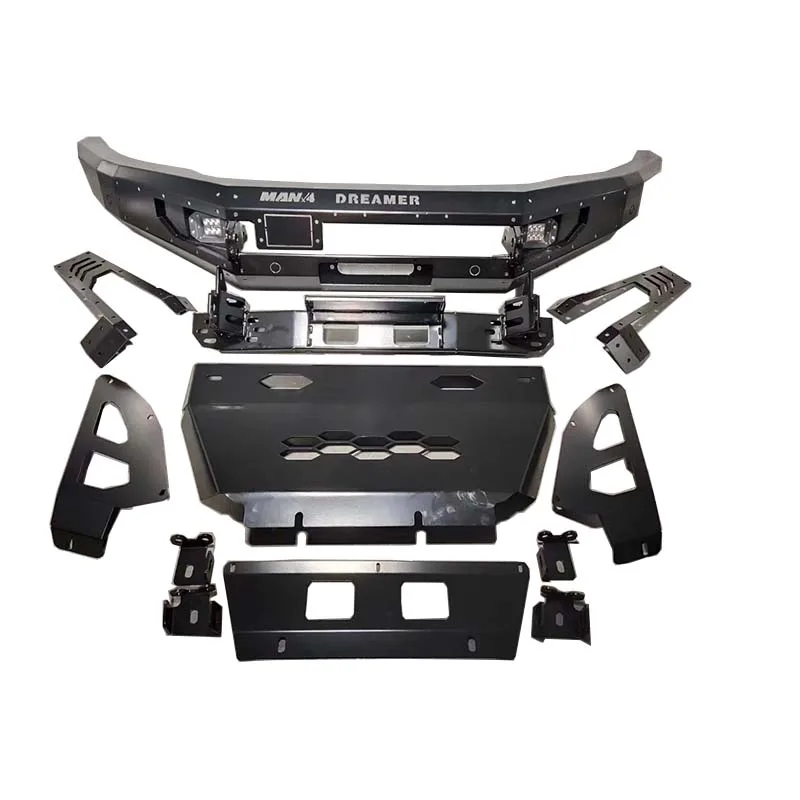 Heavy Duty Powder Coated Black Steel  Front Bumper Rear Bumper Side Steps  For Ford Ranger For Ford Ranger Raptor