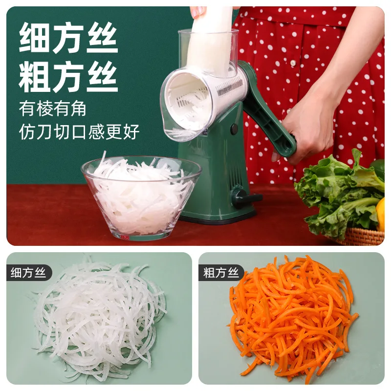 Multifunctional Cooking Crusher Kitchen Gadgets Food Choppers Onion Manual Hand Held Vegetable Roller Potato Shred Slicer