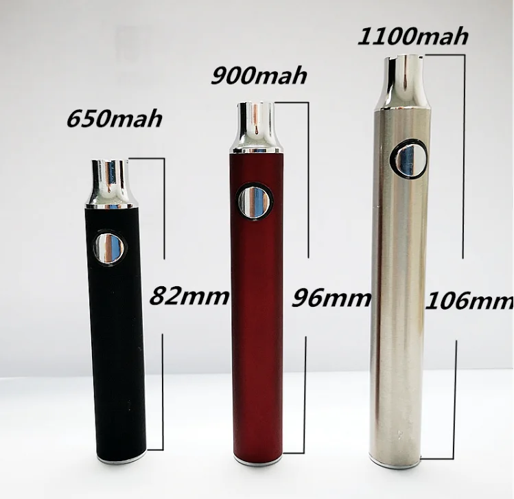 Variable voltage vertex1100 mah cbd vape battery 510 thread welcome custom logo