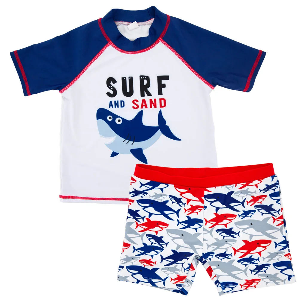 Kids Customized Oem Service Short-sleeved Sun Protective T-shirt Rash Guards Spandex