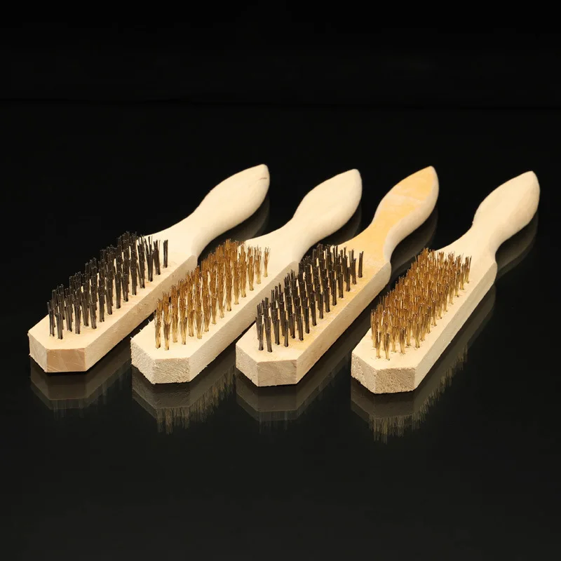 factory direct sell Wood Handle Wire Steel Brush