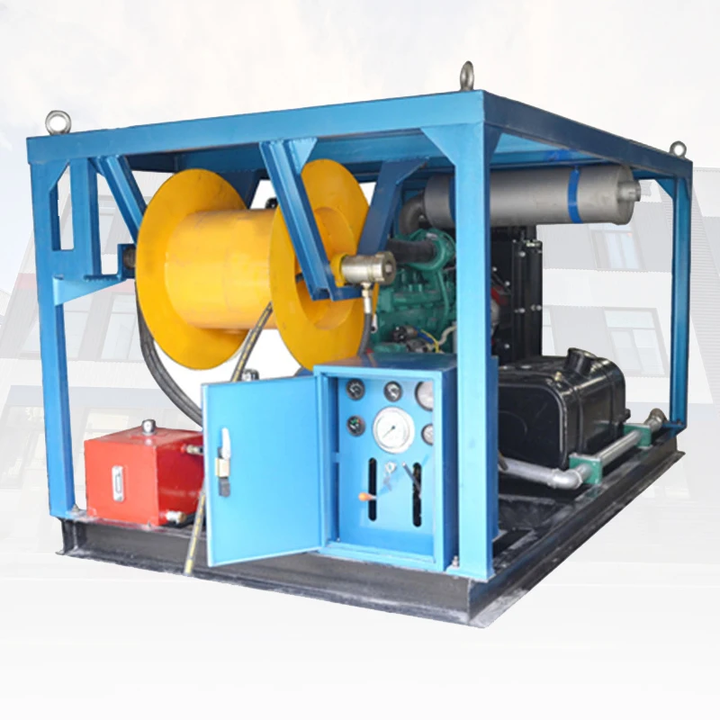 Large Pipe Drain Sewer Jetting Machine High Pressure Cleaner Hydro Blasting Equipment