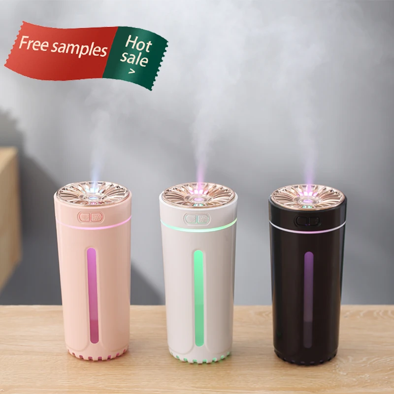 The most favorable price car mini portable air purifier humidifier 3 kinds of color options, charging and USB start for the car