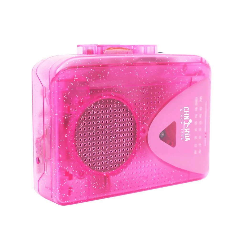 Прозрачная кассета проигрыватель модный плеер Walkman с am fm-радио walkman поддержка кассеты воспроизведение