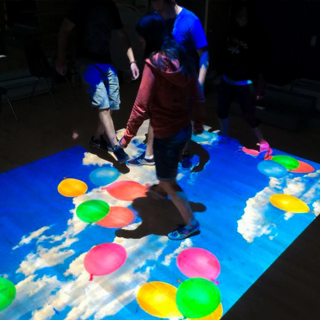 Interactive bar game projection system for entertainment, club, light bar