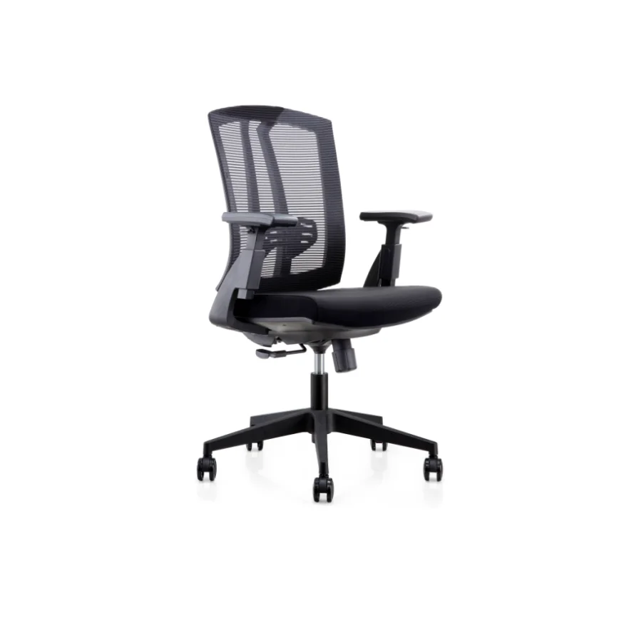 Staff Chair Leather Office Chair Ergonomic Cheap Swivel Executive Mid Back Office Mesh Office Furniture Commercial Furniture PA