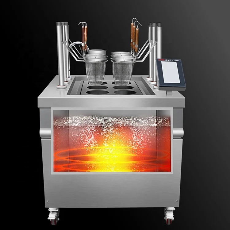 Commercial Automatic Restaurant Equipment Six-baskets Noodle Cooker Noodle Cooking Boiling Machine