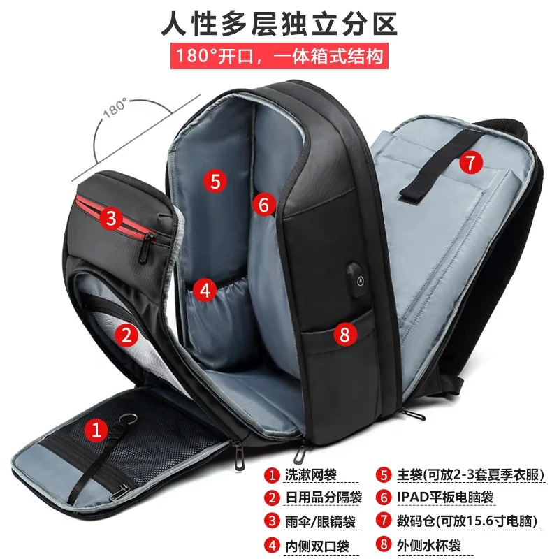 WeaveWin Factory Supply Wholesale Price Polo Laptop Backpack Fashion Business Travel Laptop Backpacks With USB Charging