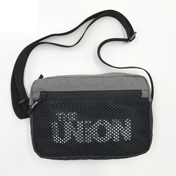 Fashion Polyester Custom Logo Small Sport Mens Crossbody Messenger Bag