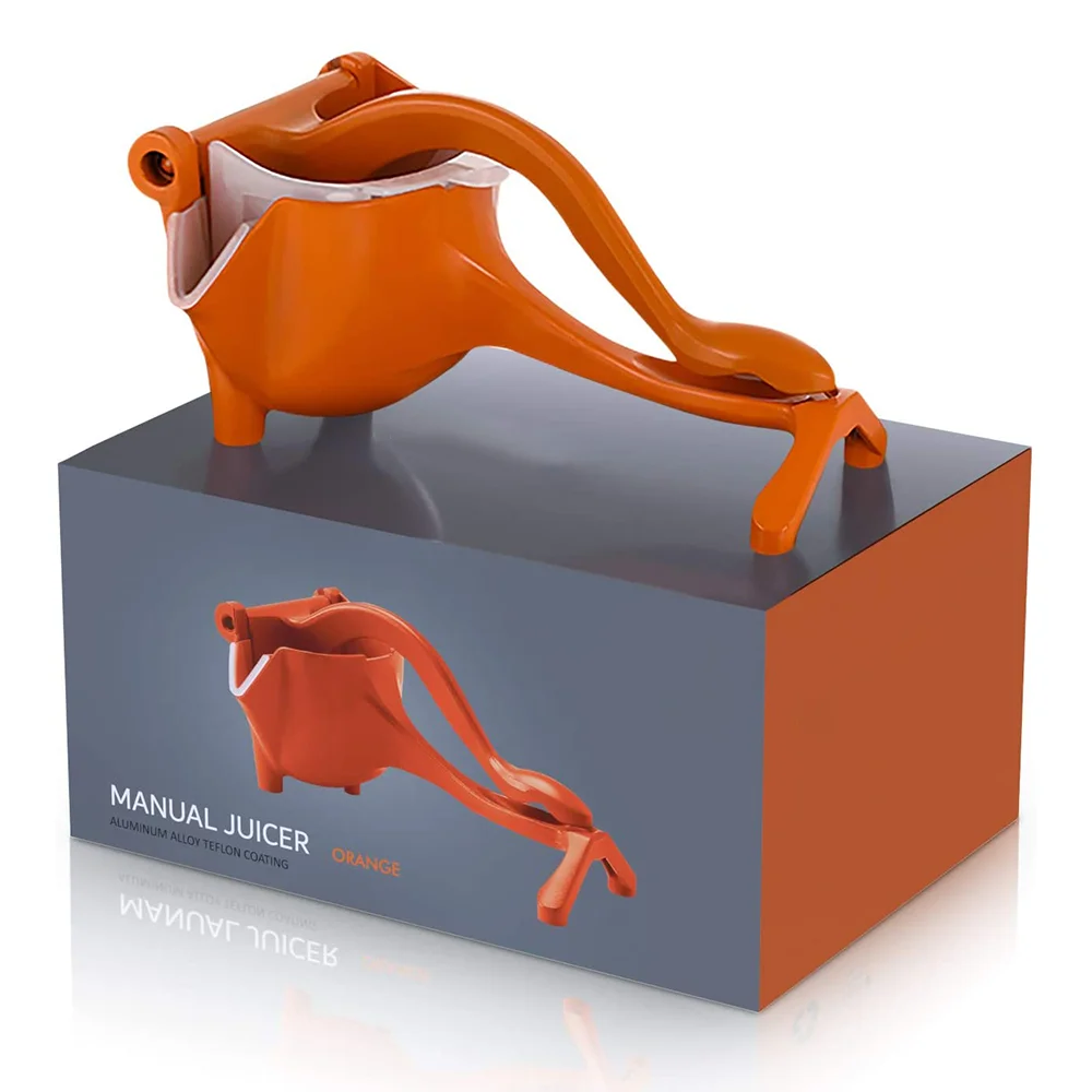 Домашний кухонный инструмент из алюминиевого сплава для приготовления фруктов и гранаты соковыжималка цитрусовых Пресс ручная экстрактор со съемным ситечком