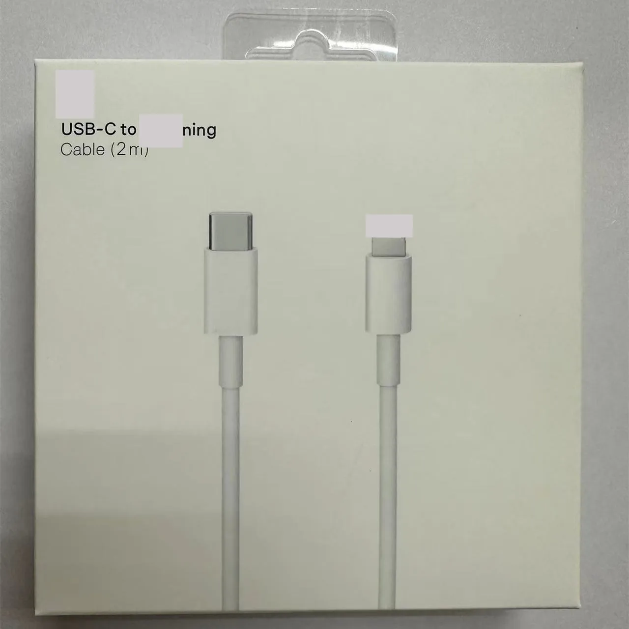 Original USB-C to Lighting Cable 2M MKQ42ZM/A Model A1702 UPC 888462496988 8PIN Charging Cable For iPhone 12 13 14 15 Pro Max