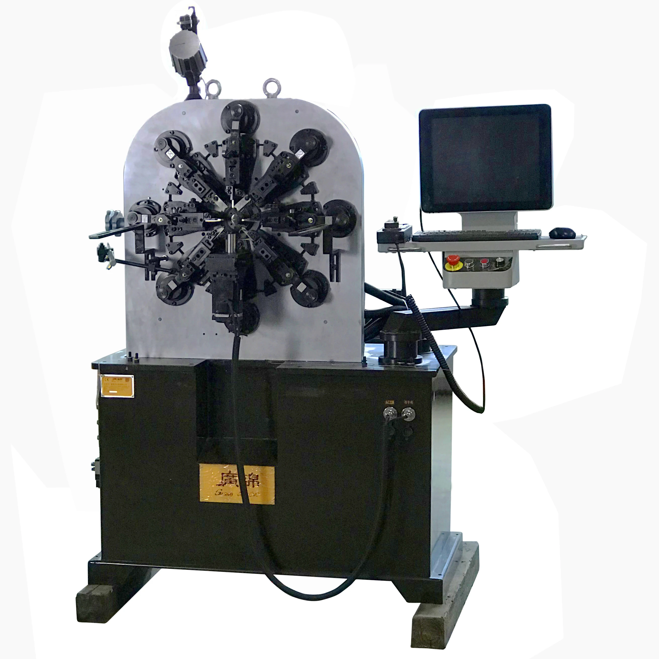 2.5 mm camless spring forming machine manufacturer for AIW enameled flat copper wire coiiling