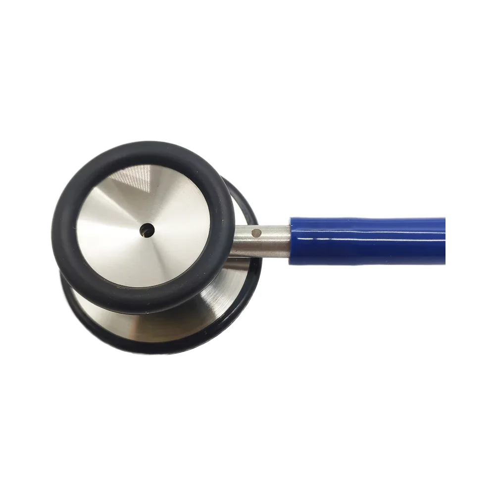 Medical  dual head cardiology stainless steel stethoscope with different color wire
