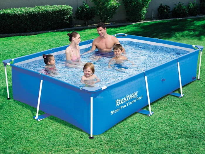 Large over ground metal frame swimming pool inflatable Water Tank steel pool for homes