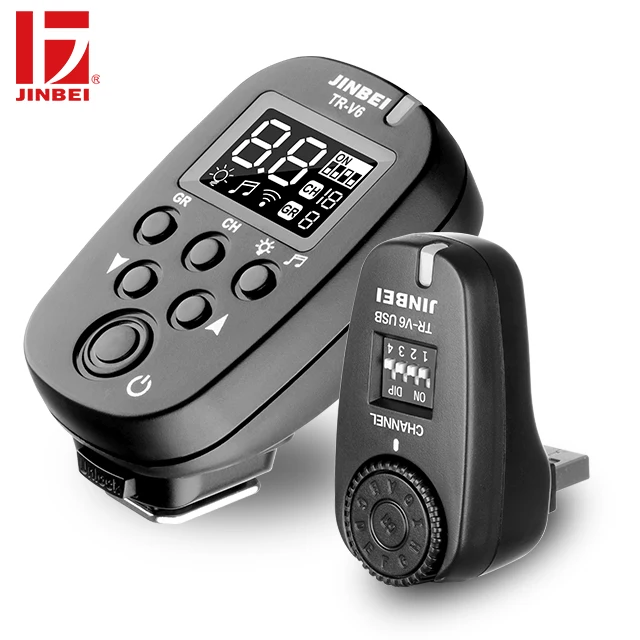 JINBEI TR-V6 2.4G Wireless ligence Flash Trigger Transmitter photography studio for selfie light