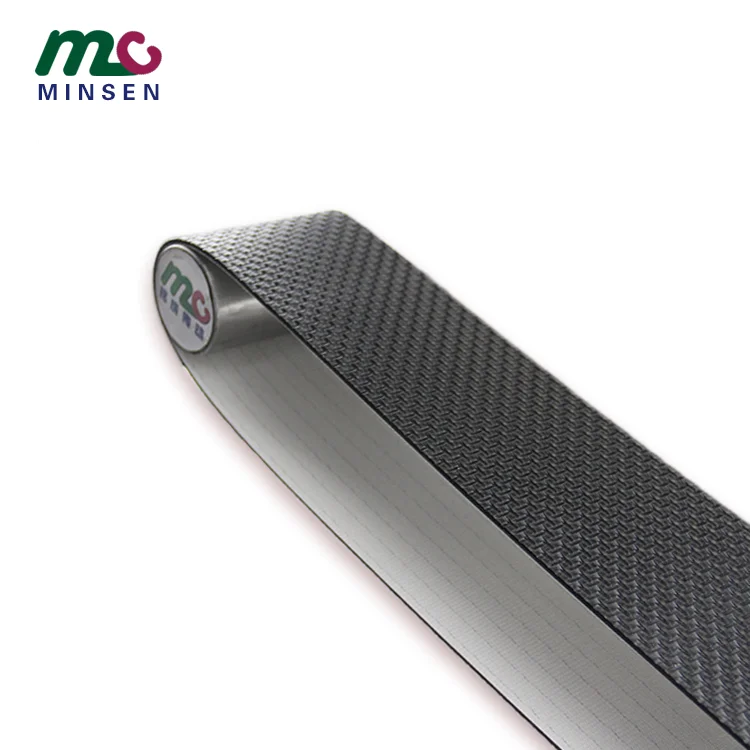 Manufacturers of high-quality black I-shaped PVC endless industrial conveyor belts