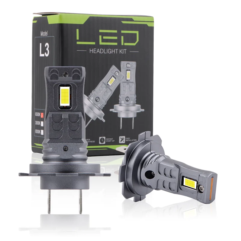 1 Pair Headlamp Car Led Light Bulbs CSP Chip White 6000K Canbus H7 Led Headlights