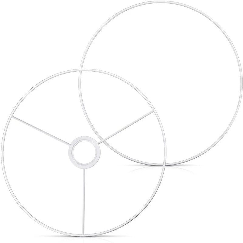 European Style Fitter lighting accessories White lamp shade metal rings