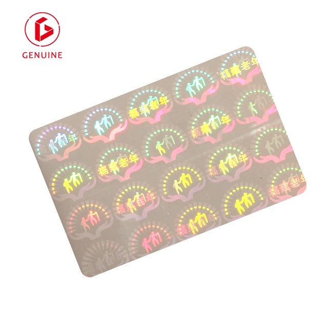 Waterproof Custom Die Cut Logo  qr code hologram thermal lamination pouches laser master