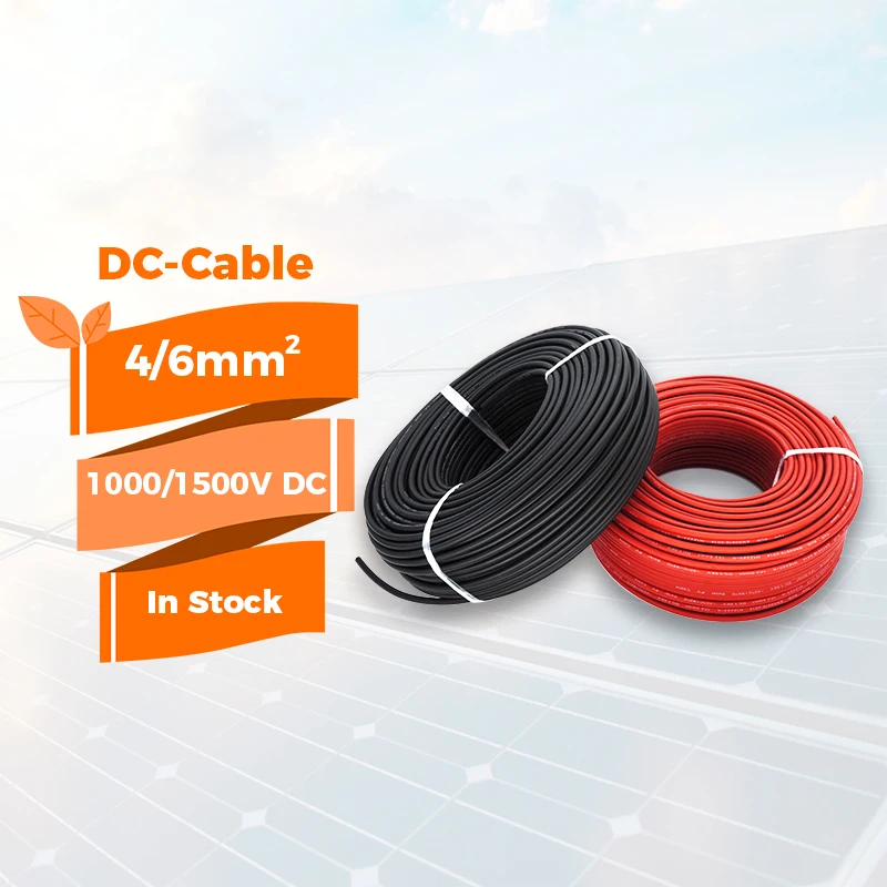 Durable PVC insulated sheath solar cable 1000V 1500V DC single core 16mm2 photovoltaic cable