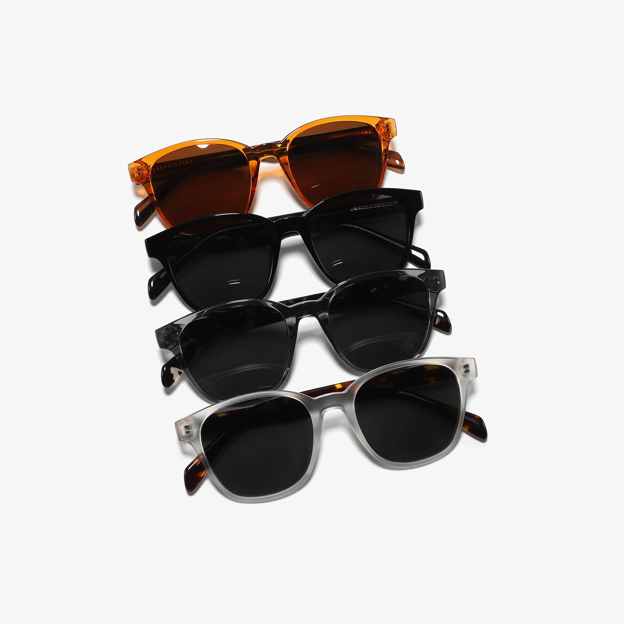 High Quality TR90 Polarized Custom sunglasses ogo 2024 Acetate Sunglasses square Frames Sunglasses Men Women