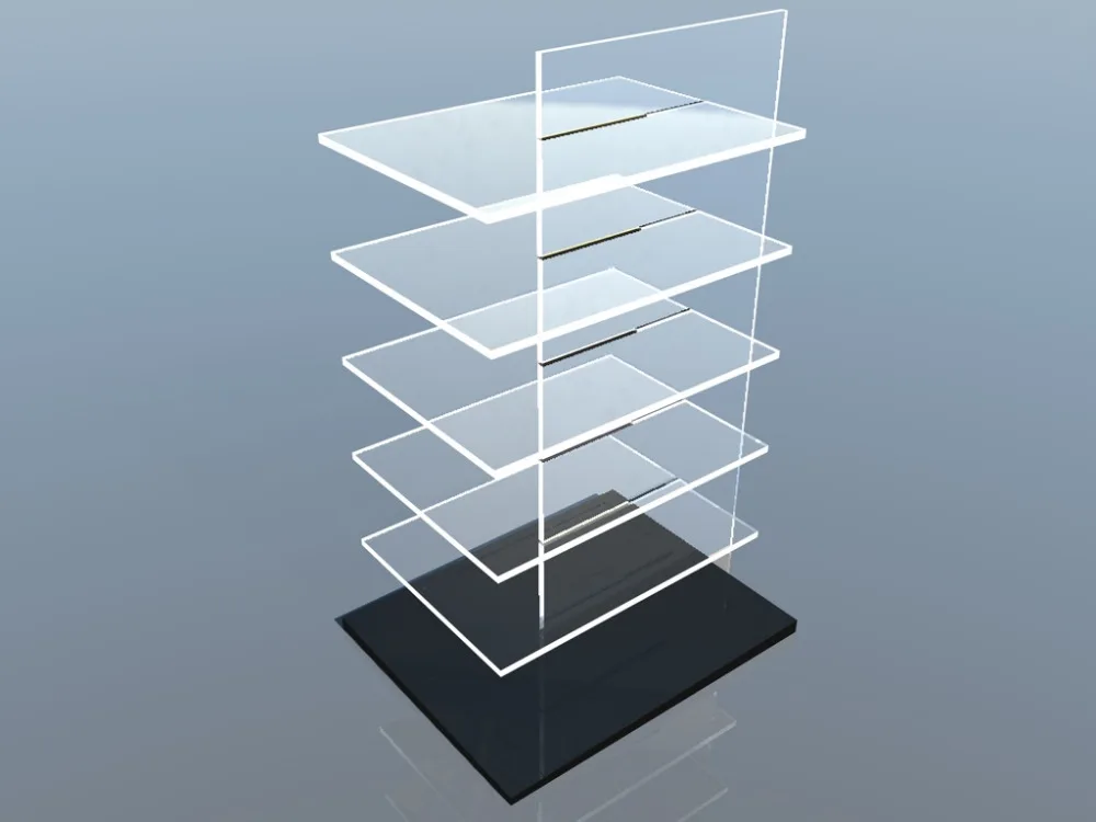 Crystal Clear Acrylic Eyeglass Display Stands Lucite eyewear Display Rack Plexiglass Sunglasses Display holder