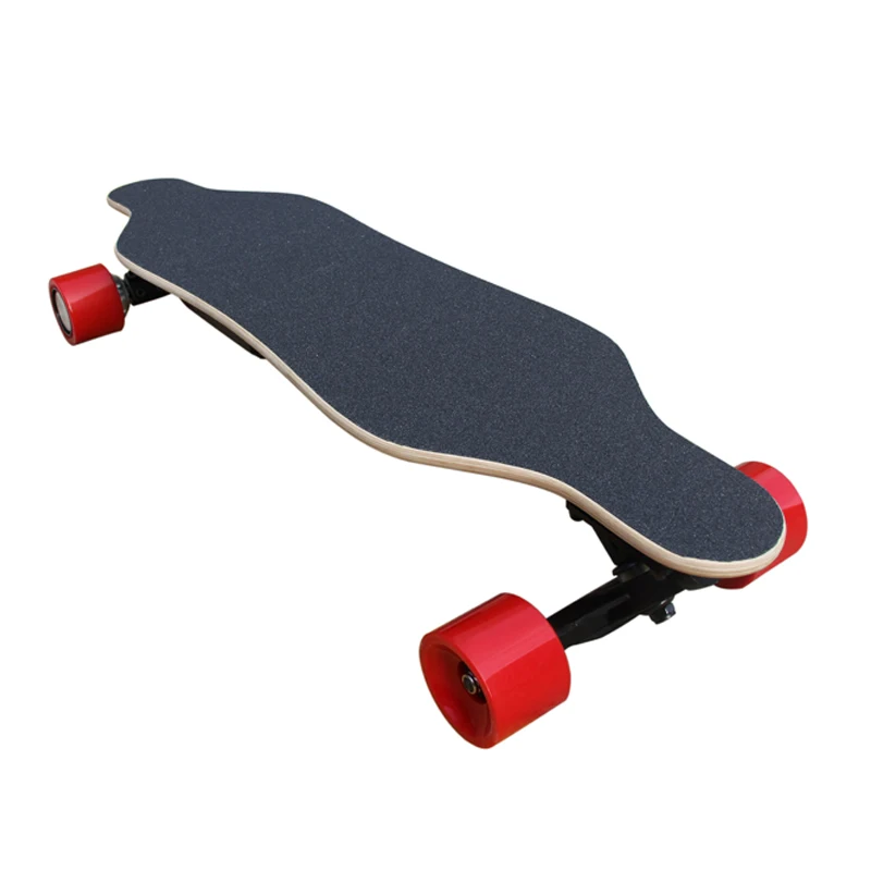 
PU tire electric longboard for skateboarder with electric skateboard remote controller 