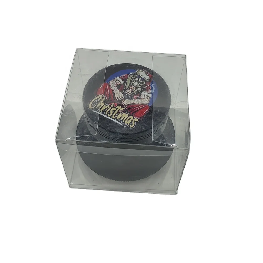 62mm  4 layer Plastic Zinc Herb Grinder Custom Logo Tobacco  Grinder