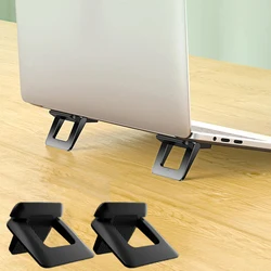1Pair Metal Foldable Laptop Stand Non-slip Base Bracket For Macbook Pro Air Lenovo Laptop Accessories Portable Notebook Holder