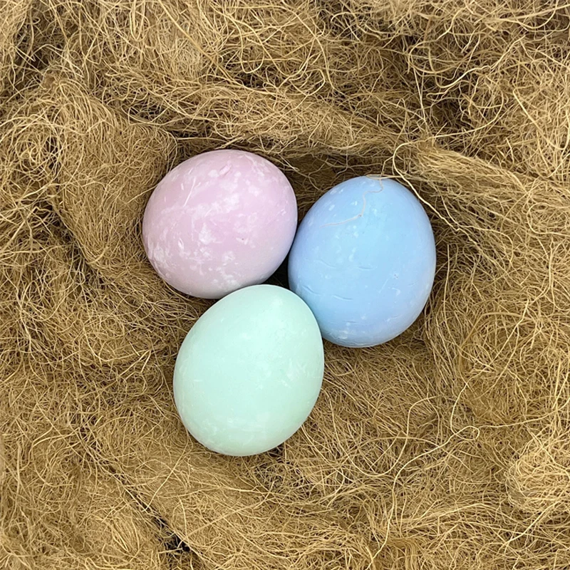 4 Pcs Custom Non Toxic Washable Outdoor Jumbo Sidewalk Egg shaped Chalk