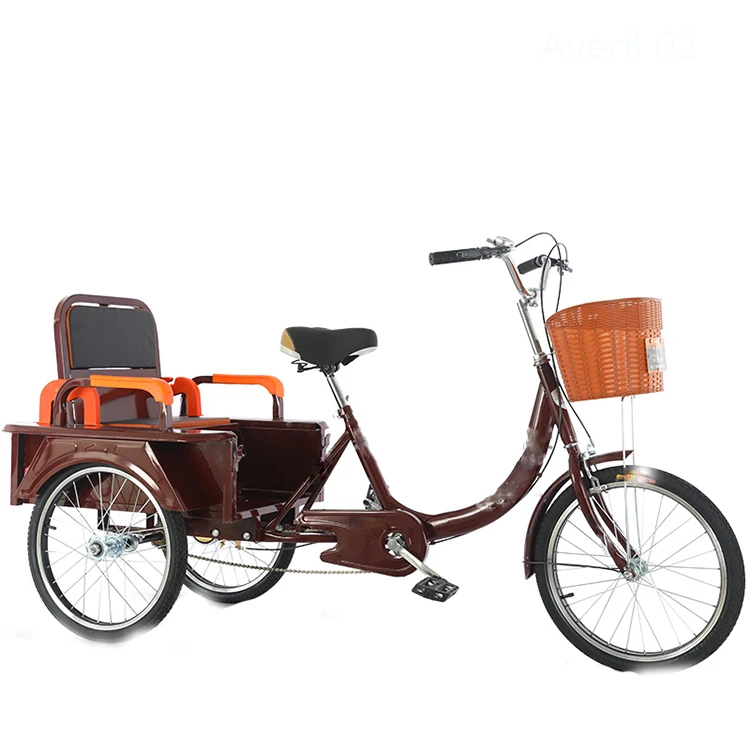 Wholesale 3 wheel adults tricycles three wheel hot selling Chinese adult pedal tricycle aluminum  adult e bikes with good