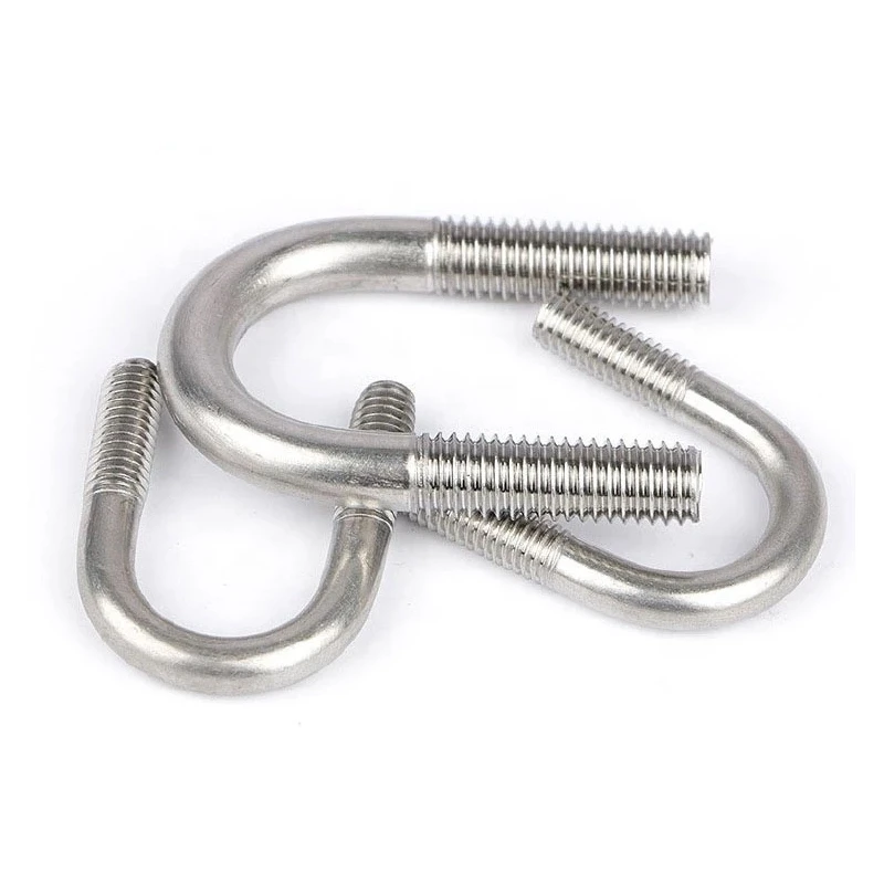DIN3570 304/316 Stainless Steel Carbon Steel Zinc Plated High Strength U Type U-shaped Screw Nut U Bolt for trucks